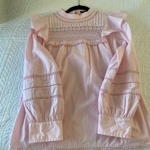 jcrew pink shirt size s